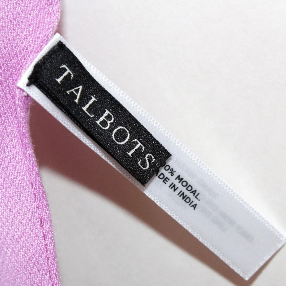 Talbots Tassel Fringe Scarf in Orchid